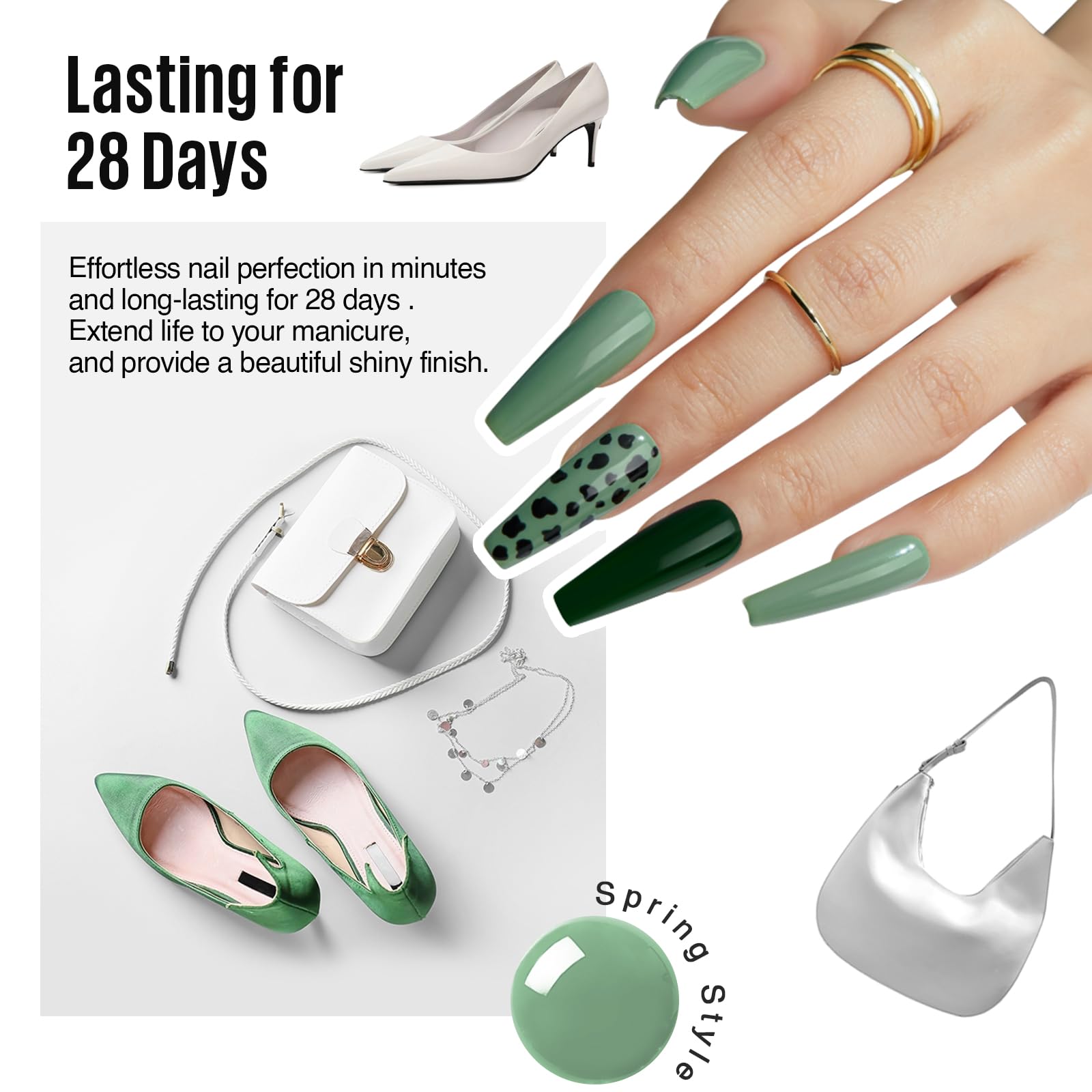 MEFA Gel Nail Polish Set, 23 Colors Brown Orange Nail Polish Set Gold Glitter Yellow Nail Polish Soak Off Red Shimmer Gel Nail Gifts for Women Girl DIY Salon Home Manicure - Image 3