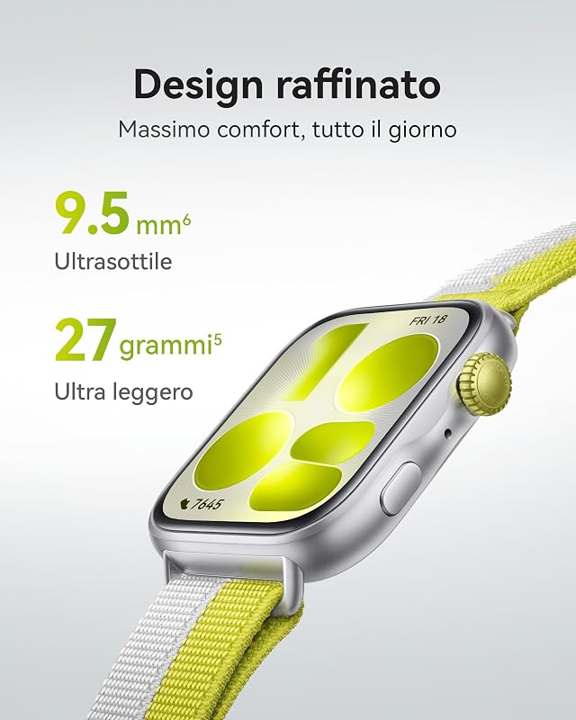 WATCH FIT 5 Smartwatch, Schermo AMOLED HD da 1,82", Bianco