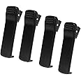MINGYINIGE 4Pack HLN8255 Belt Clip Compatible for Motorola DP1400 DEP450 PR400 CP200 CP200D CP200XLS CP040 CP140 CP150 GP3688 EP450 PMNN4251 NNTN4497 NNTN4970 NNTN4851 black