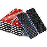 Heavy Duty Hook and Loop Strips with Super Adhesive, Heat-Resistant & Waterproof, Car Outdoor Indoor Use (1.2×3.2in*8Pcs)