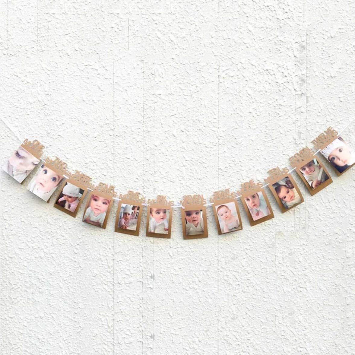 Гирлянда из фотографий на 1 годик девочке своими руками