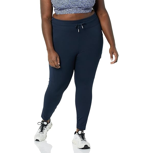 Marc New York Performance Leggings Donna Vita Alta, Blu Navy, Taglia L, Modello Mn2p3759-nvy-l
