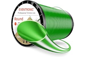 Eventronic Weed Eater String, 095 Trimmer Line of 805-Feet, Trimmer Line for Universal Replacement, Round Weed Wacker String Fits Medium& Heavy Grass&Weeds, String Trimmer Line of Green Premium Nylon