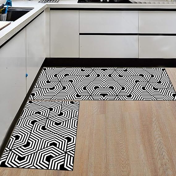 Morbuy Estera de Cocina Felpudos Divertidos Fácil de Limpiar Alfombra