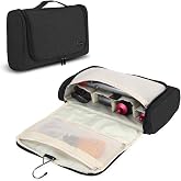 Teamoy Hair Tool Organizer Travel Bag Compatible with Dyson Airwrap, Black | Wide-open Hot Hair Tool Organizer Portable Travel Organizer for Airwrap Styler and Attachments