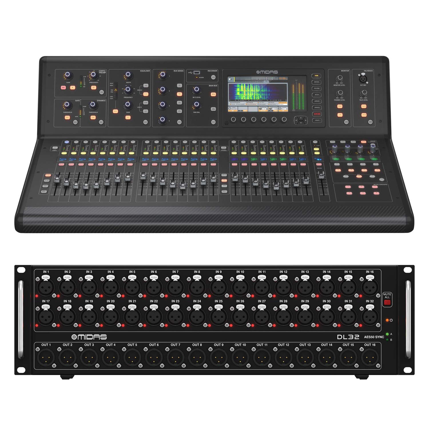 Midas M32 LIVE Digital Console for Live and Studio with Midas DL32 32-Input Digital Stage Box