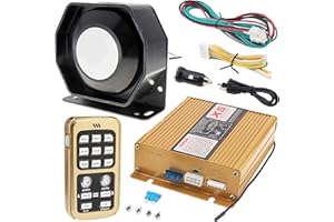 ePathChina DC12V 200W 8 Sound Loud Car Warning Alarm Police Siren Horn Speaker with MIC System and Remote Control