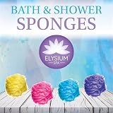 ELYSIUM SPA Mesh Exfoliating Bath & Shower Sponge 4 Pack Assorted Colors view 7