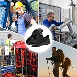 Hanani Steel Toe Caps Trainers Lightweight Boots Black EU39 UK5.5 Men Women view 7
