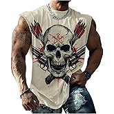 Biacolum Sleeveless T Shirts for Men Muscle Tank Top Summer Funny Bodybuilder Workout Gym Tank Tops Comfy Tank Tops