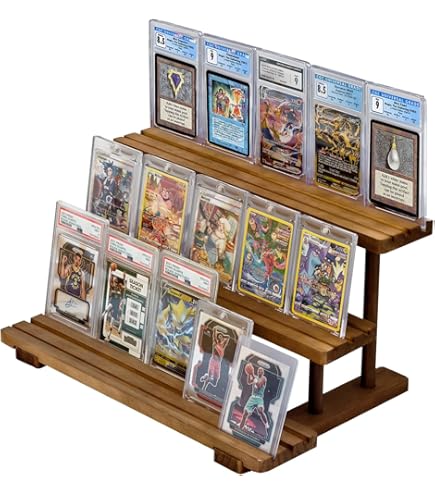 Amazon.com: EnderToys Graded Card Display Stand (2 Pack) (2 Tier) (Black)
