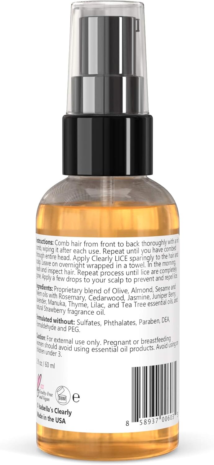 Isabella S Clearly Lice Powerful Lice Remover With Natural Oils