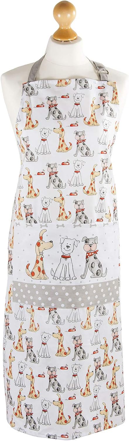 SPOTTED DOG GIFT COMPANY Dog Apron and Oven Glove Set including Matching Tea Towel - Cute Kitchen Gifts Dog Lovers Owners - Image 3
