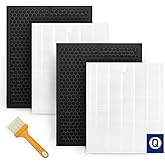 5510 5520 Air Filters Replacement Q 1712-0123-00 Compatible with Winix 5510 5520 Air Purifier, 2 Pack HEPA +2 Pack Activated