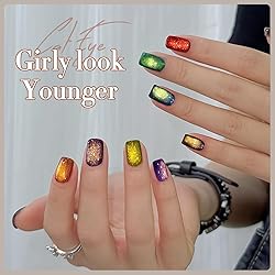 Double Rhythm Cat Eye Gel Nail Polish Set of 6 Same