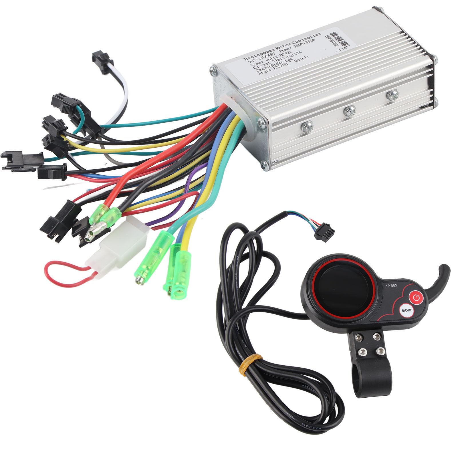 Uxsiya Electric Brushless Controller LCD Display Controller with Shift Switch Accessory for Electric Bike Bicycle Scooter (48V)