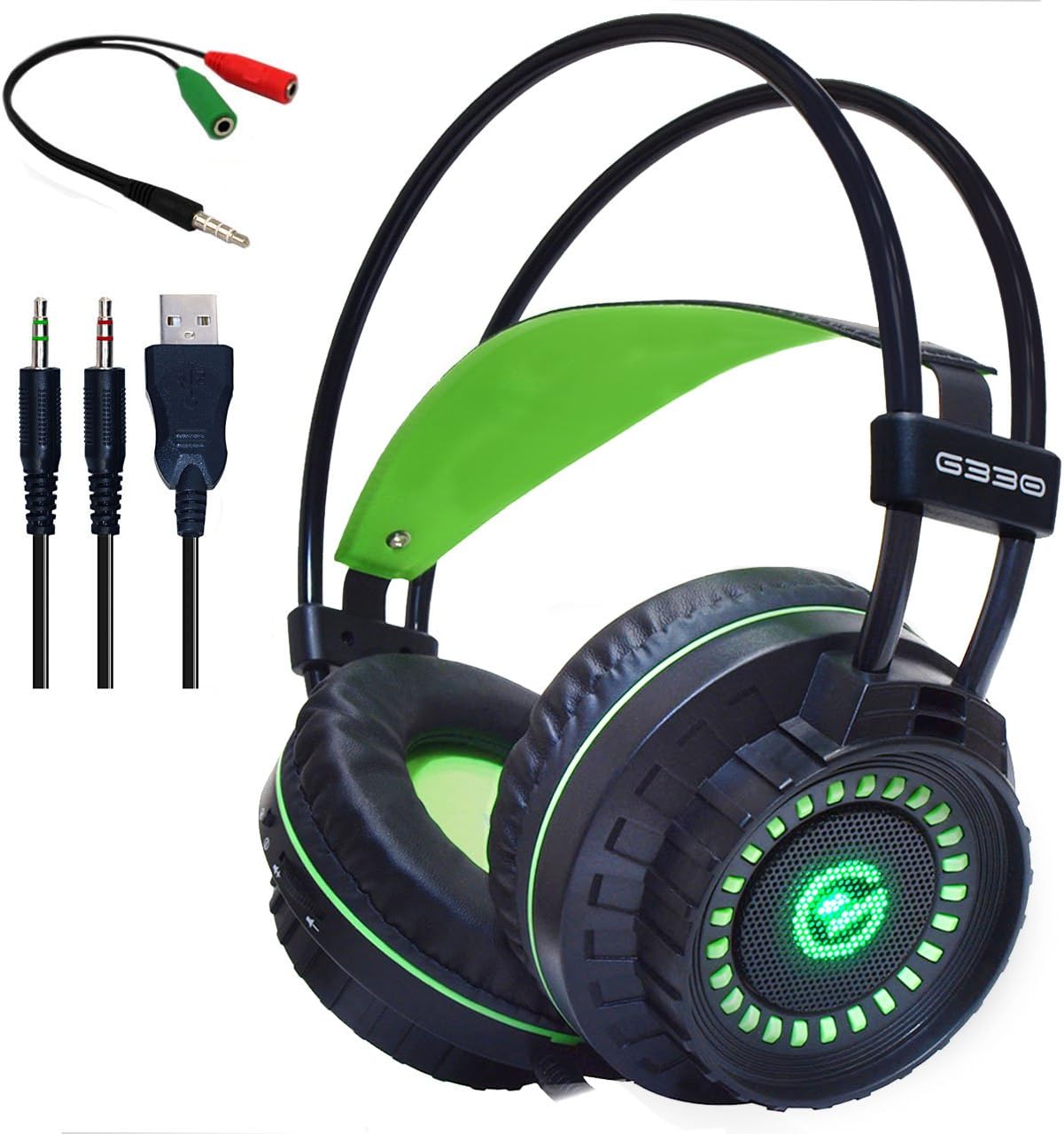 Headset Gamer G330 Element G Led Verde P2 | Amazon.com.br