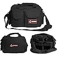 Orca Tactical Gun Range Bag – Compact Pistol Revolver Range Bag for Handguns and Ammo – Self Standing Gun Bag – Handgun Bag with Durable Double Stitching Lockable YKK Zippers