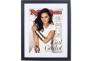 Mxtallup 8x10.5 Magazine Frame for the Wall,Displays Magazines Measuring 8 by 10 1/2-inches with White Mat (Measure Your Magazine)(Z8105W)