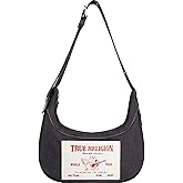 True Religion Women's Shoulder Bag Purse, Buddha Pocket Hobo Handbag with Adjustable Strap