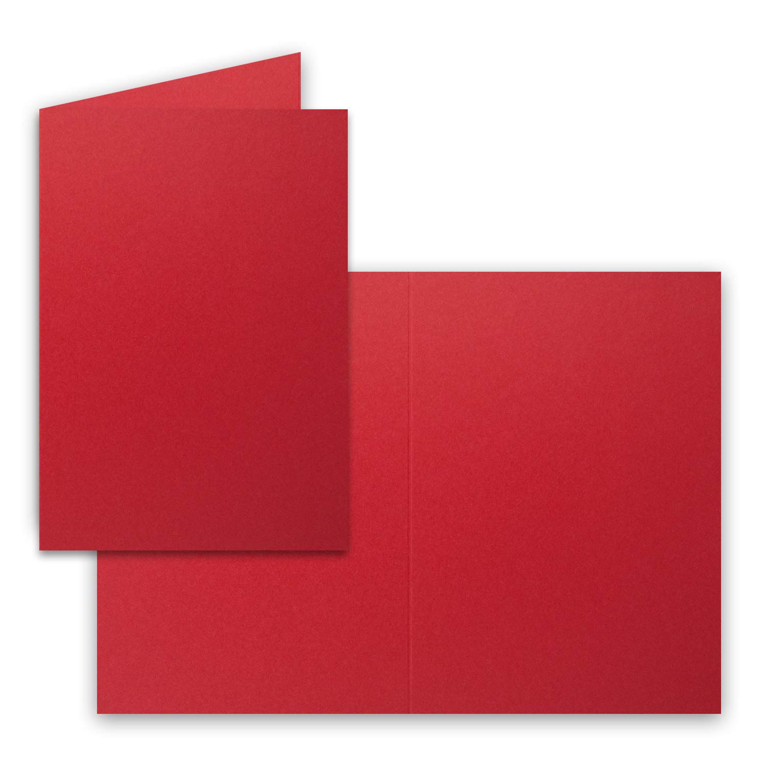 Neuser Colourful Folding Cards, A6, Folded 50 Doppelkarten 15-Rosenrot