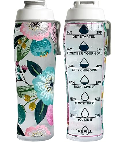 Yipaidel Trinkflasche „I Am The Storm“ – 907 Ml, Mit Zeitmarkierung, Tragegurt, BPA-frei