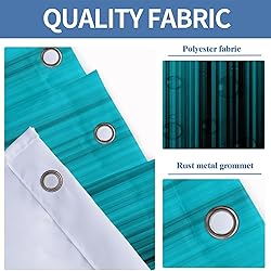AAtter Teal and Black Shower Curtain Get Naked