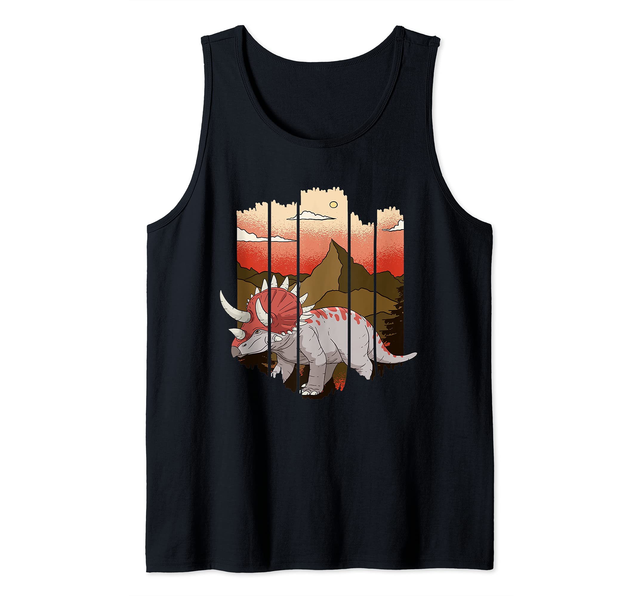 triceratops Dinosaur Vintage Saurus Tank Top