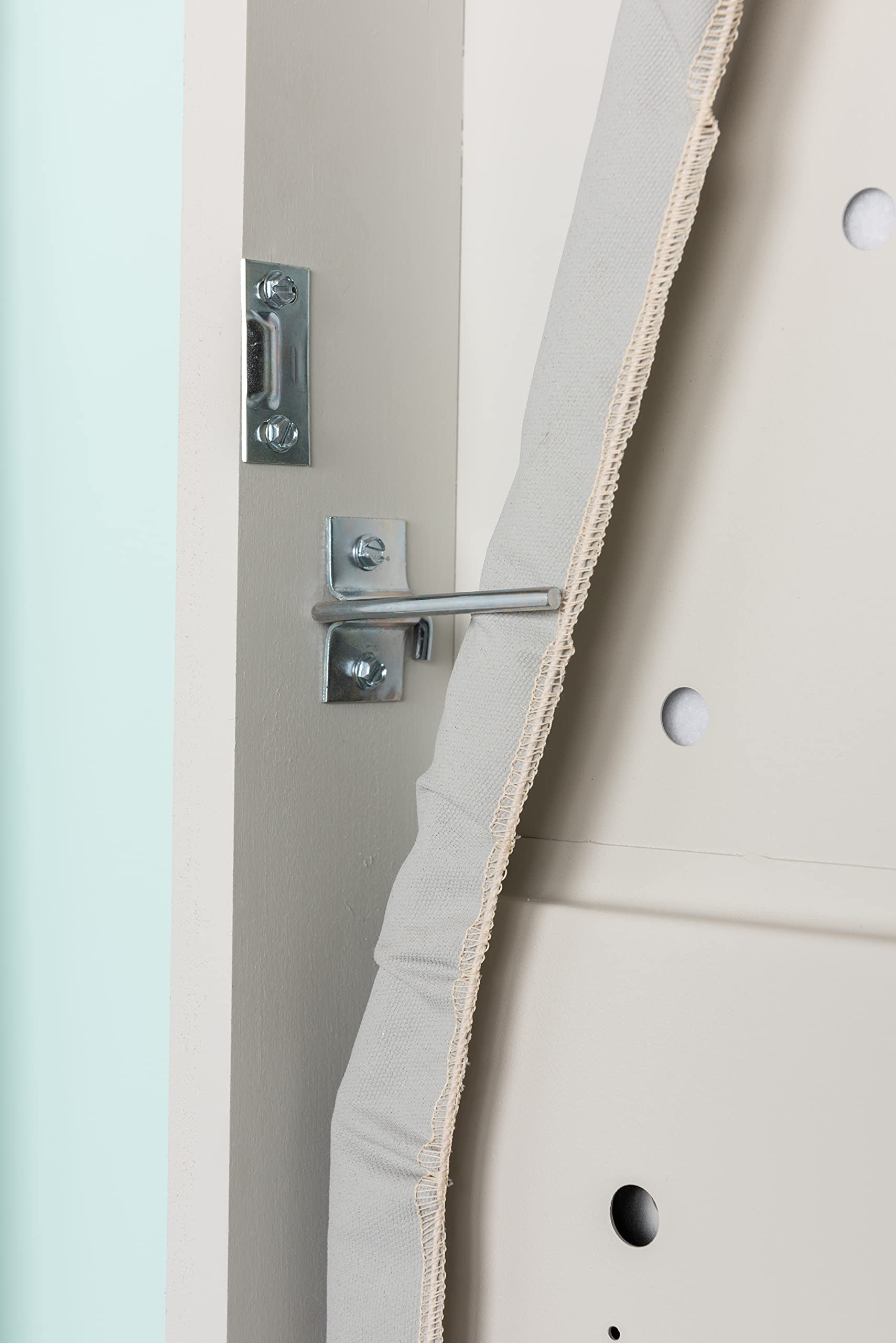 Iron-A-Way Surface Mount or Built-In Ironing Center Cabinet with 42 Inch Ironing Board and Flat White Door-IAW42FWU