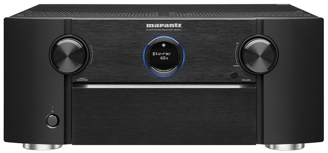 Marantz SR7011 9.2 Channel Full 4K Ultra HD AV Receiver with built-in HEOS wireless technology featuring Bluetooth and Wi-Fi, Works with Alexa