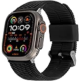 CARTERJETT Tire Tread Rugged Sport Band | Compatible with Apple Watch Bands for Men Women 49/46/45/44/42/41/40mm - Fits All Series, Ultra & SE