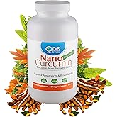 One Planet Nutrition Nano Curcumin 500 mg Veggie Capsules (60 Servings), Nano for High Absorption, Supports Overall Wellness, Non-GMO, Vegan, Gluten-Free