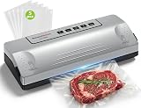 Bonsenkitchen Vacuum Sealer Machine, 4 Modes, 30cm Seal, Silver view 1