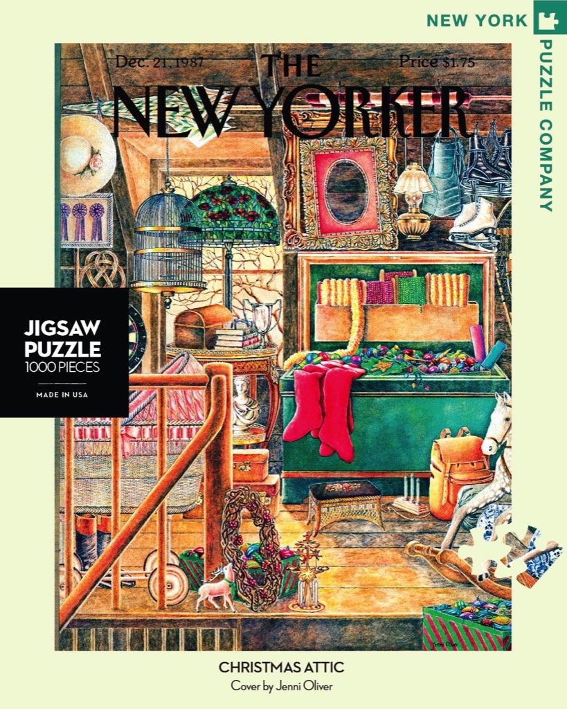 New York Puzzle CompanyNew Yorker Christmas Attic - 1000 Piece Jigsaw Puzzle