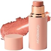 MCoBeauty Baby Face Cream Blush Stick - Charley - Cheek &amp; Lip Tint Stick | Nude Peach Shade, For A Natural Flush, Wear On Cheeks &amp; Lips, Buildable Dewy Color, Jojoba Infused, Vegan &amp; Cruelty Free