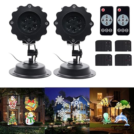 hll-036 16 Patrones LED Navidad Proyector Paisaje Iluminación ...