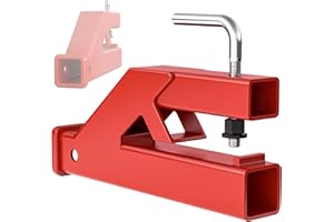 YINTATECH Clamp On Trailer Hitch Tractor Ball Bucket Trailer Receiver Hitch 2" Hitch Mount Adapter for Deere Bobcat