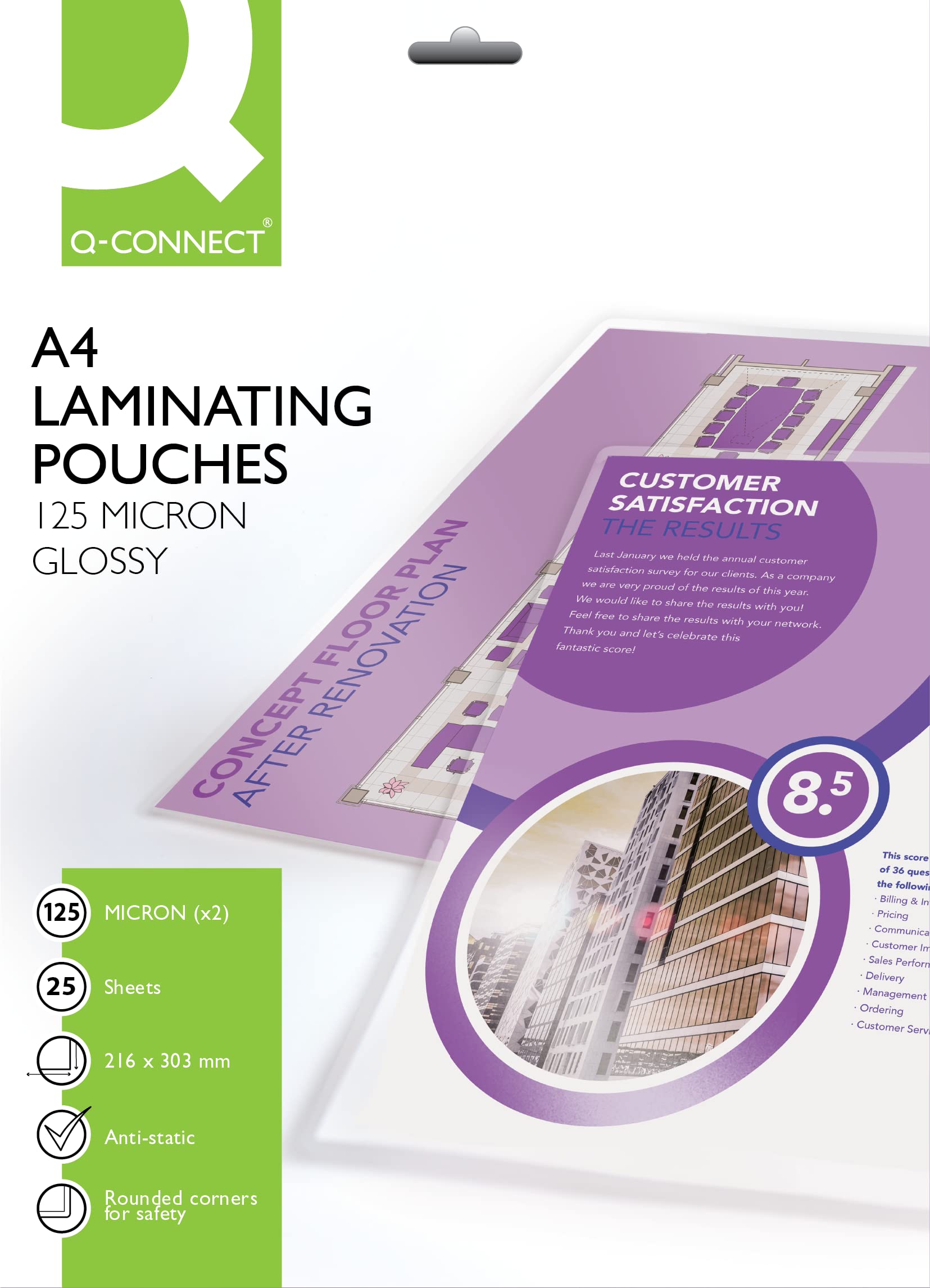 Q-Connect A4 Laminating Pouch 250 Micron (25 Pack) KF04120