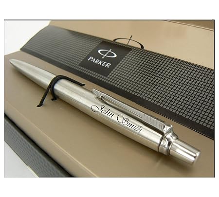 Personalisierter Silberner Bleistift Parker Jotter, Graviert mit RMI U-15 Laser
