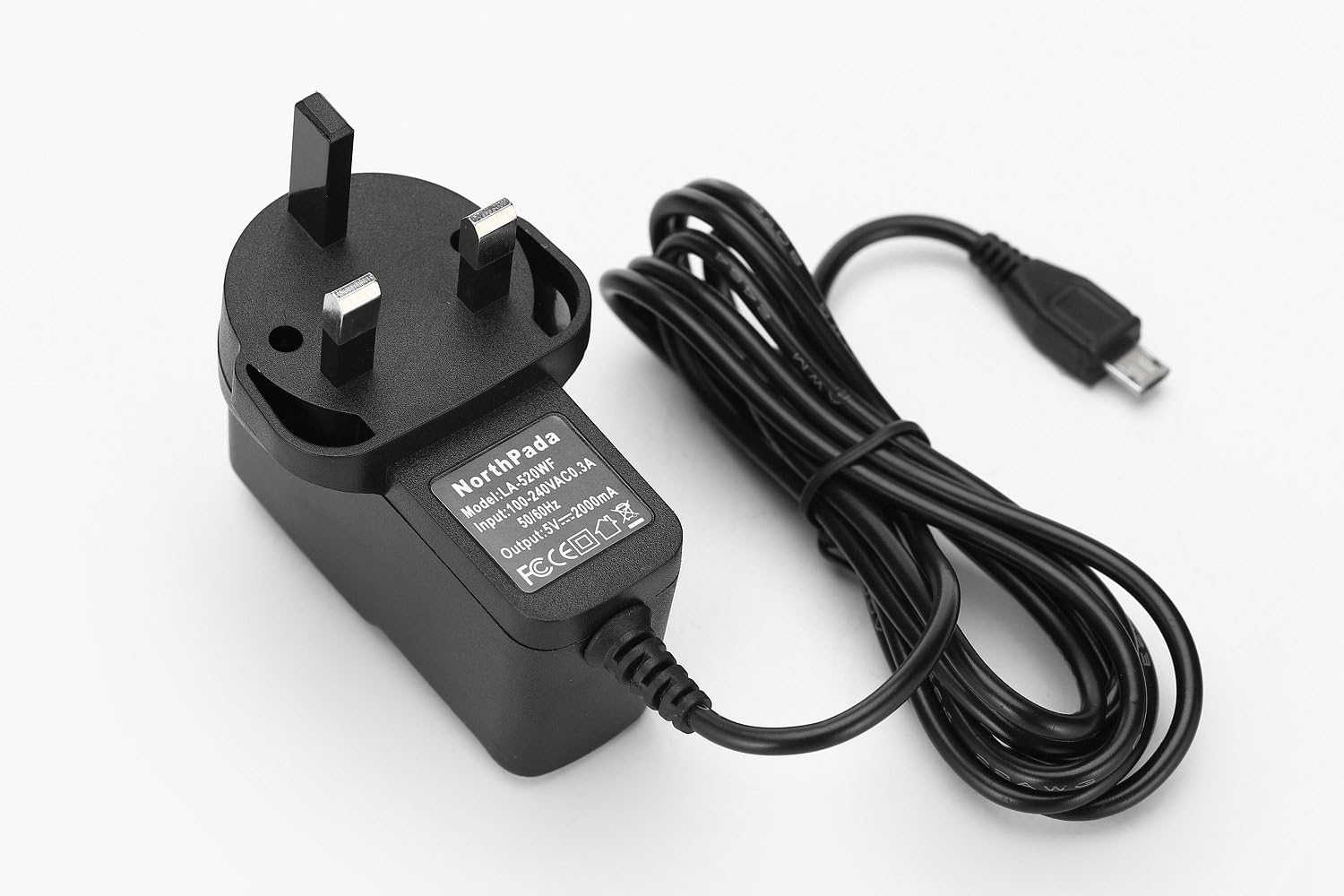 NorthPada® Mains Charger Power Wall Supply Micro USB 5V 2000mA / 2A for Raspberry pi 2 / Portable External Battery Power Bank / Mobile phone Anker Aukey EasyAcc EC Technology JETech RAVPower Swees TeckNet