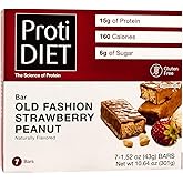 Protidiet Old Fashion Strawberry & Peanut Bar (7 bars) by Protidiet