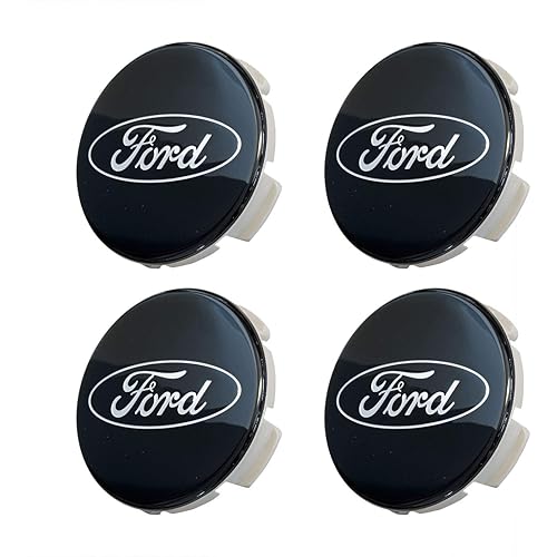 Ford Set of 4 Black Wheel Center Caps for 2015-2020 Vehicles