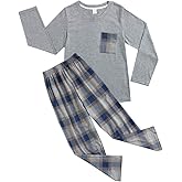 BYX SweetLeisure Big Boys Pajamas Loose Cotton Top Bottom Lounge Teens Sleepwear Size 10 12 14 16