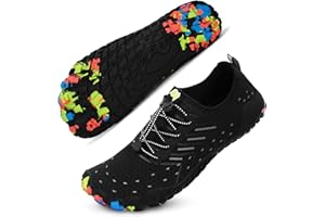 BibMina Hike Barefoot Water Shoes Women Men, Newly Quick-Dry & Wide Toe Box Breathable Pro Footwear Shoe Non-Slip for Aqua Sports Beach Pool Swim Yoga Hiking