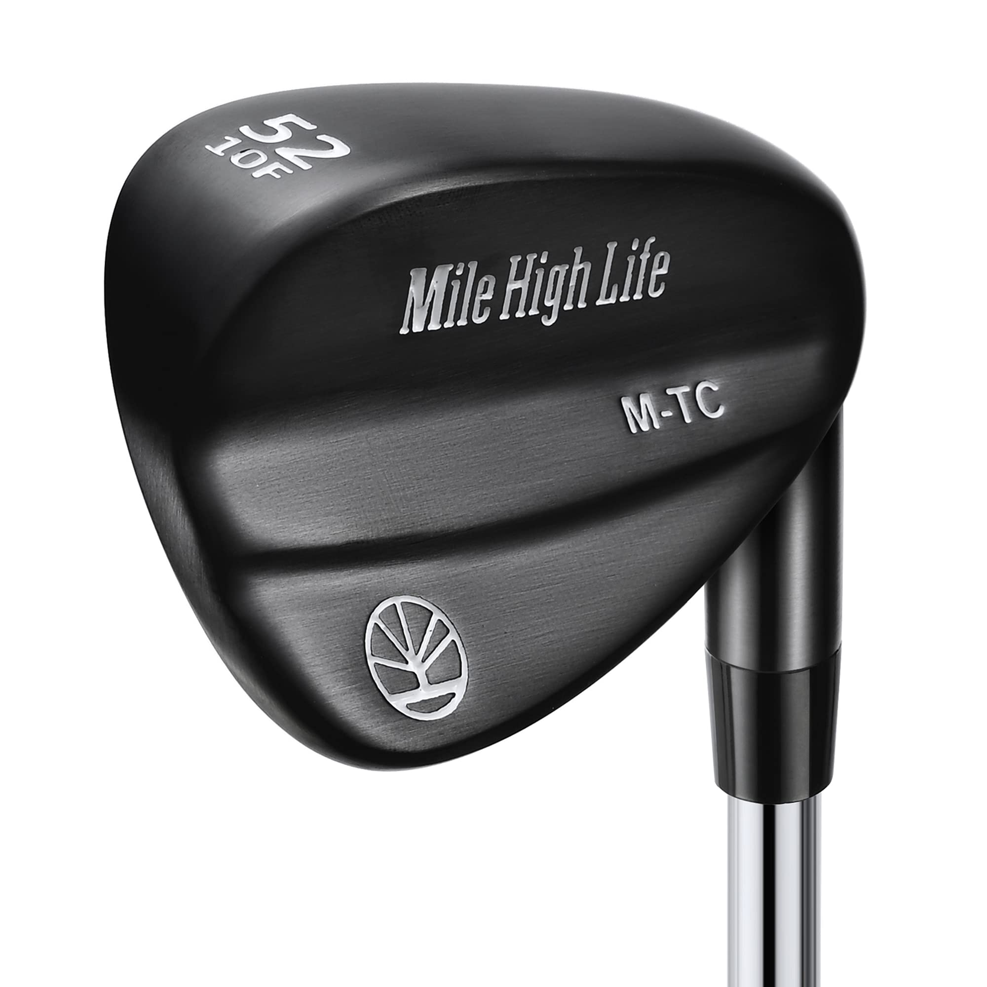 Mile High Life | Entry Level Golf Sand Wedge Sets | Beginner’s Golf Gap Wedge Sets | Lob Wedge Golf Clubs for Men & Women (52 Degrees(Black Titanium Layer))