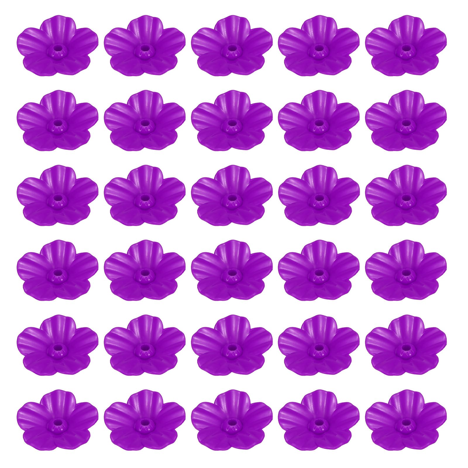 PATIKIL 1.2 Inch Hummingbird Feeder Replacement Flowers, 30 Pack Bird Feeder Flowers Hummingbird Feeding Ports Feeders for Outdoors Hanging Feeders, Purple
