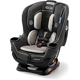 Graco Extend2Fit 2-in-1 Convertible Car Seat, Redmond | 2 Modes of Use: Extended Rear (up to 50lbs.) &amp; Forward-Facing Harness; Adjustable Extension Panel, Grows with Your Child