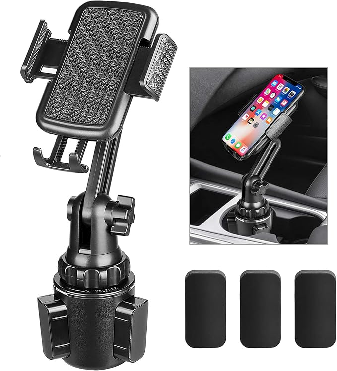 Car Cup Holder Phone Mount Upgraded UBEEQLO Adjustable