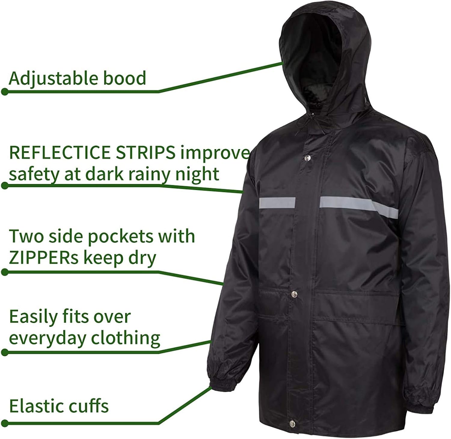 SWISSWELL Men's Rain Suit Lightweight Waterproof Rainwear (Jacket & Trouser Suit): Clothing