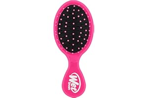 Wet Brush Mini Detangler Hair Brush, Pink, Detangling Travel Hairbrush, Ultra-Soft IntelliFlex Bristles Glide Through Tangles with Ease, Pain-Free, All Hair Types